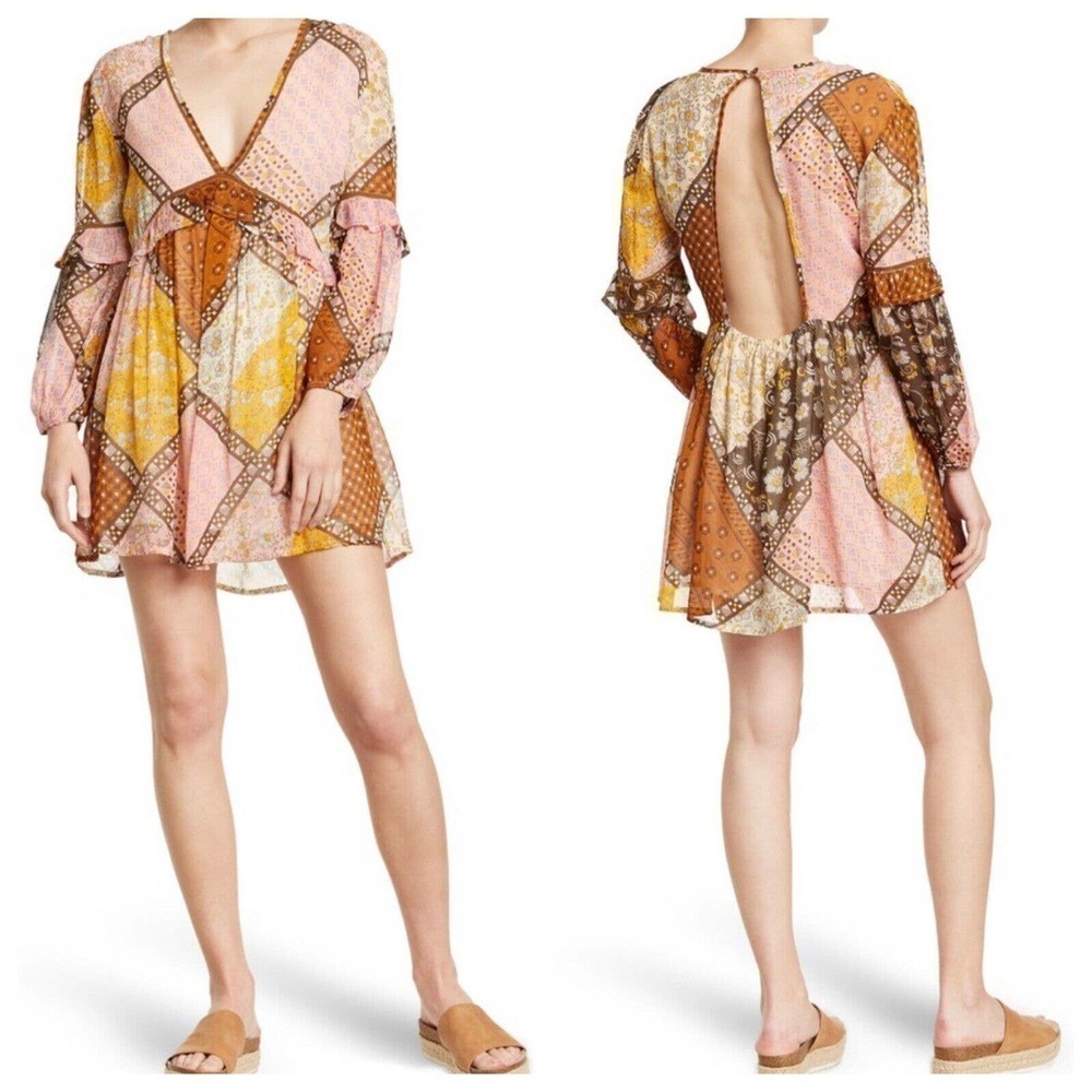 Raga Jenya Patchwork Mini Dress